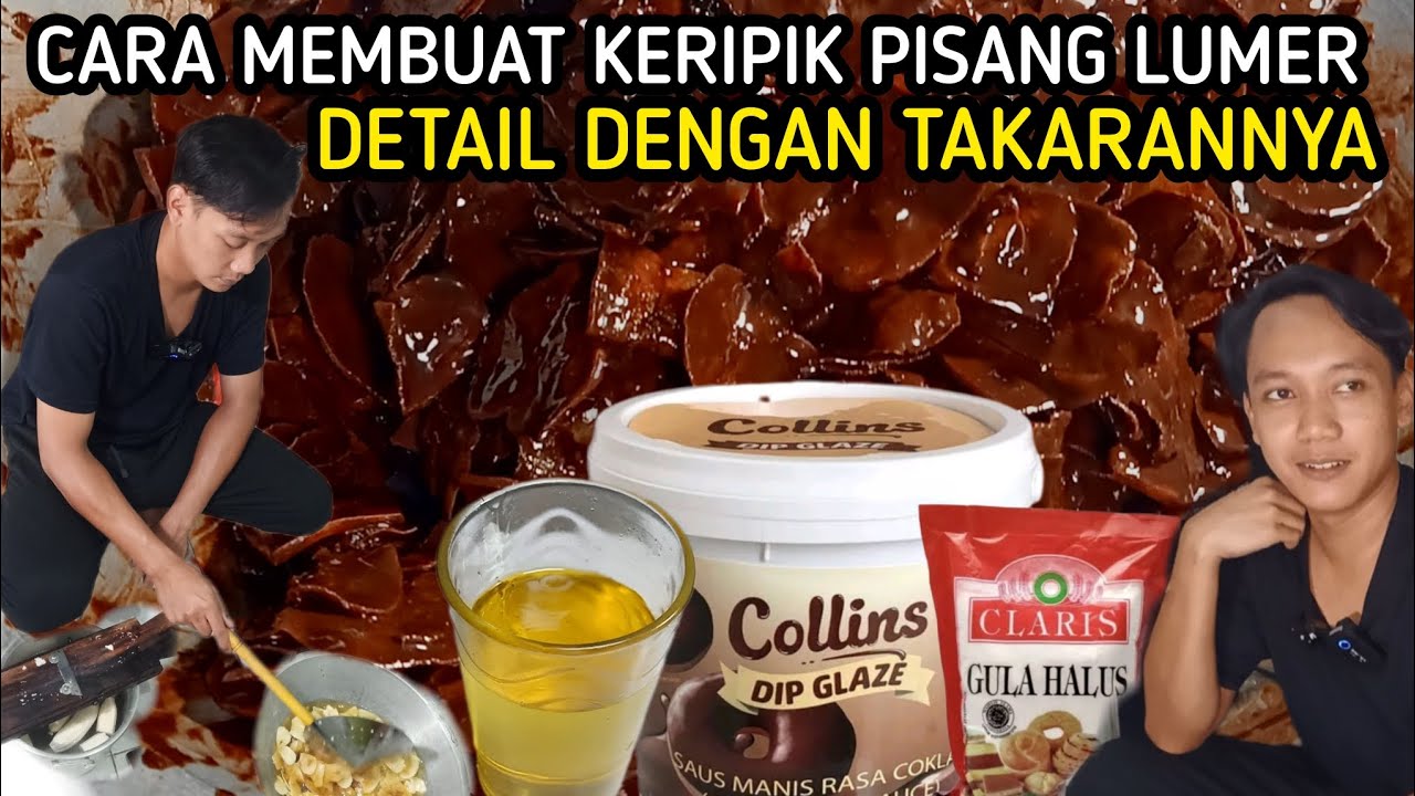 USAHA CUMA BUAT SAMPINGAN TAPI MEMPUNYAI 2 PRODUK || CARA BUAT KERIPIK PISANG COKLAT LUMER