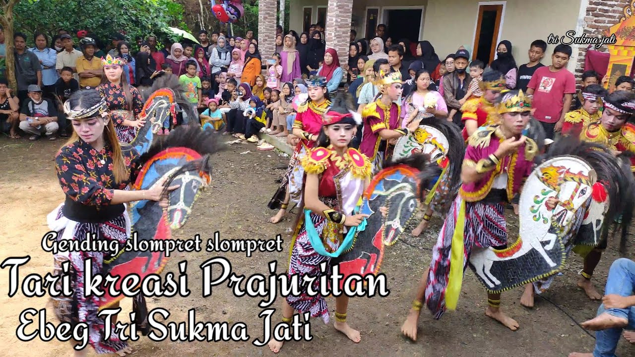Gending slompret slompret//tari kreasi Prajuritan ebeg tri sukma jati// bedagas Pengadegan pbg 