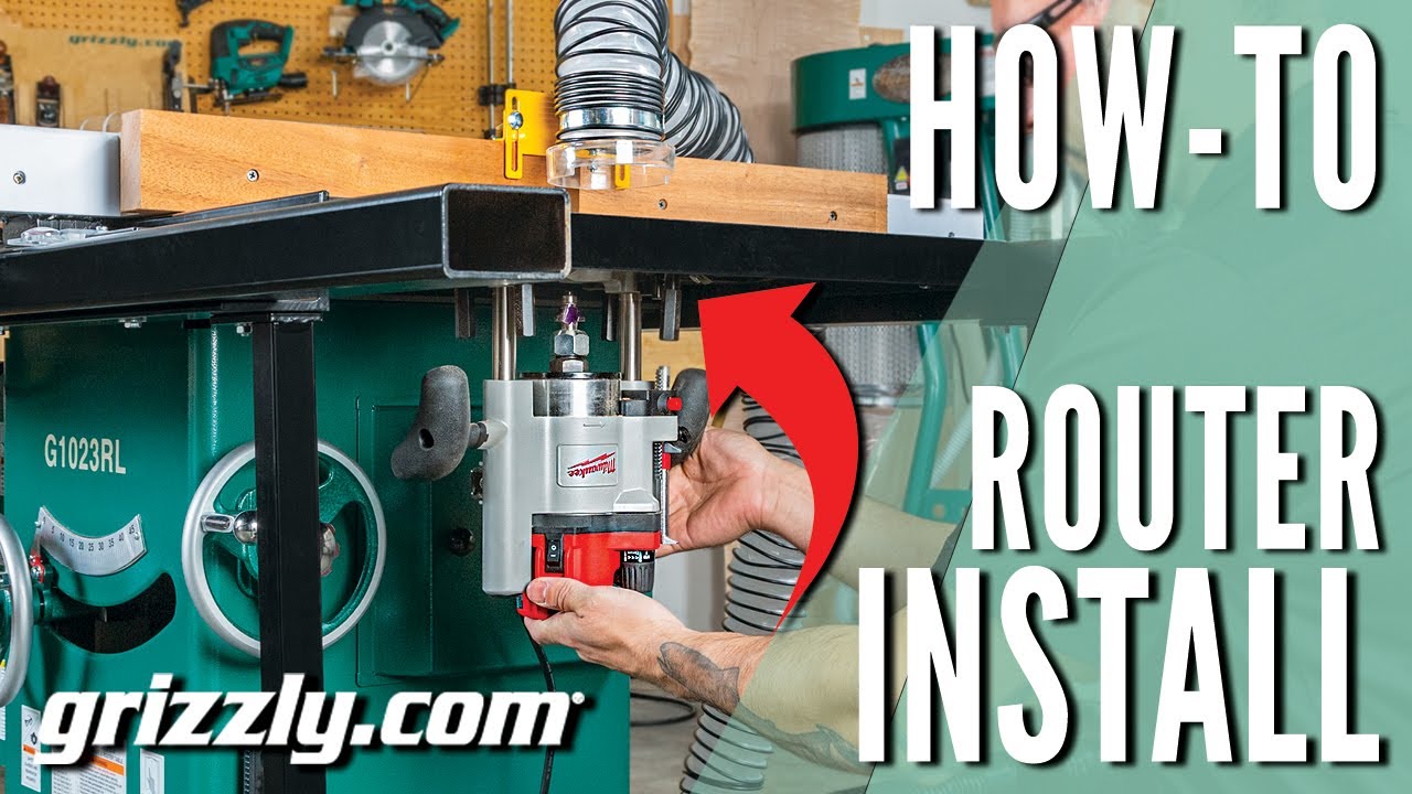 How To Install Your Router Extension Table | H7507 | Grizzly Industrial