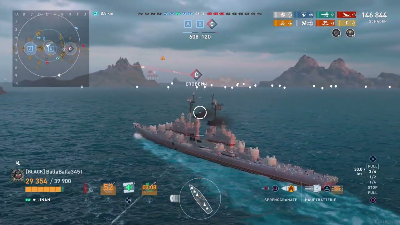 World of Warships: Legends: Jinan Dominanz