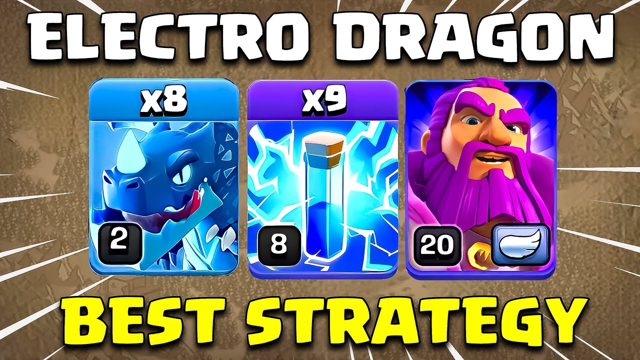 BEST TH11 ATTACK | ELECTRO DRAGON + LIGHTNING SPELL Attack Strategy!!