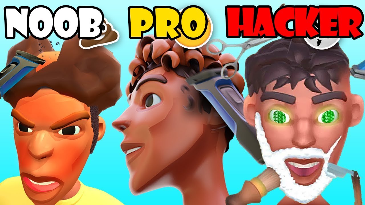 NOOB vs PRO vs HACKER - Fade Master 3D  Barber Shop