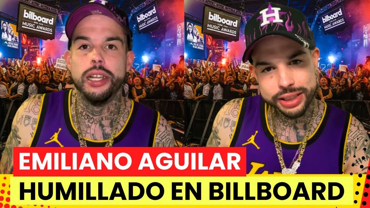 Emiliano Aguilar estalla tras ser HUMILLADO en los Billboard 2025
