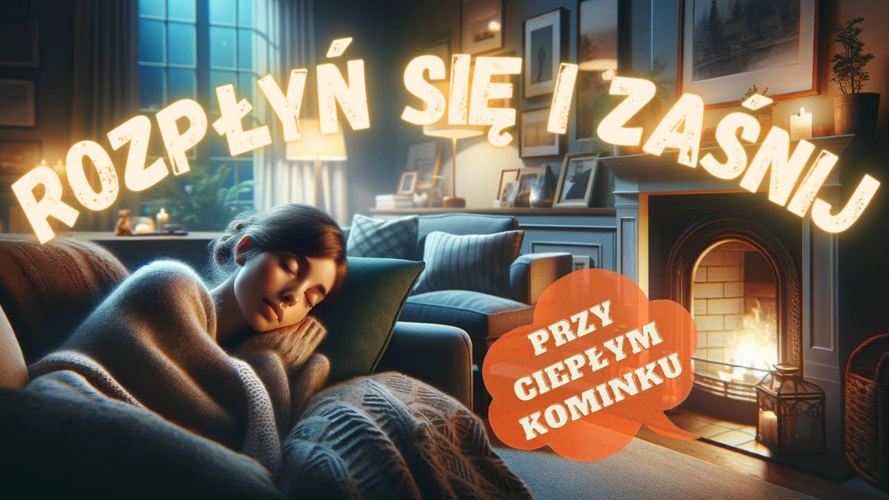 Zaśnij przy kojących DŹWIĘKACH KOMINKA (Medytacja prowadzona NA SEN)