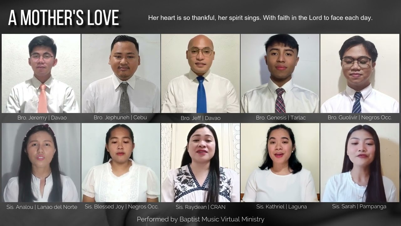 A Mother's Love | Baptist Music Virtual Ministry | For Mother's Presentation