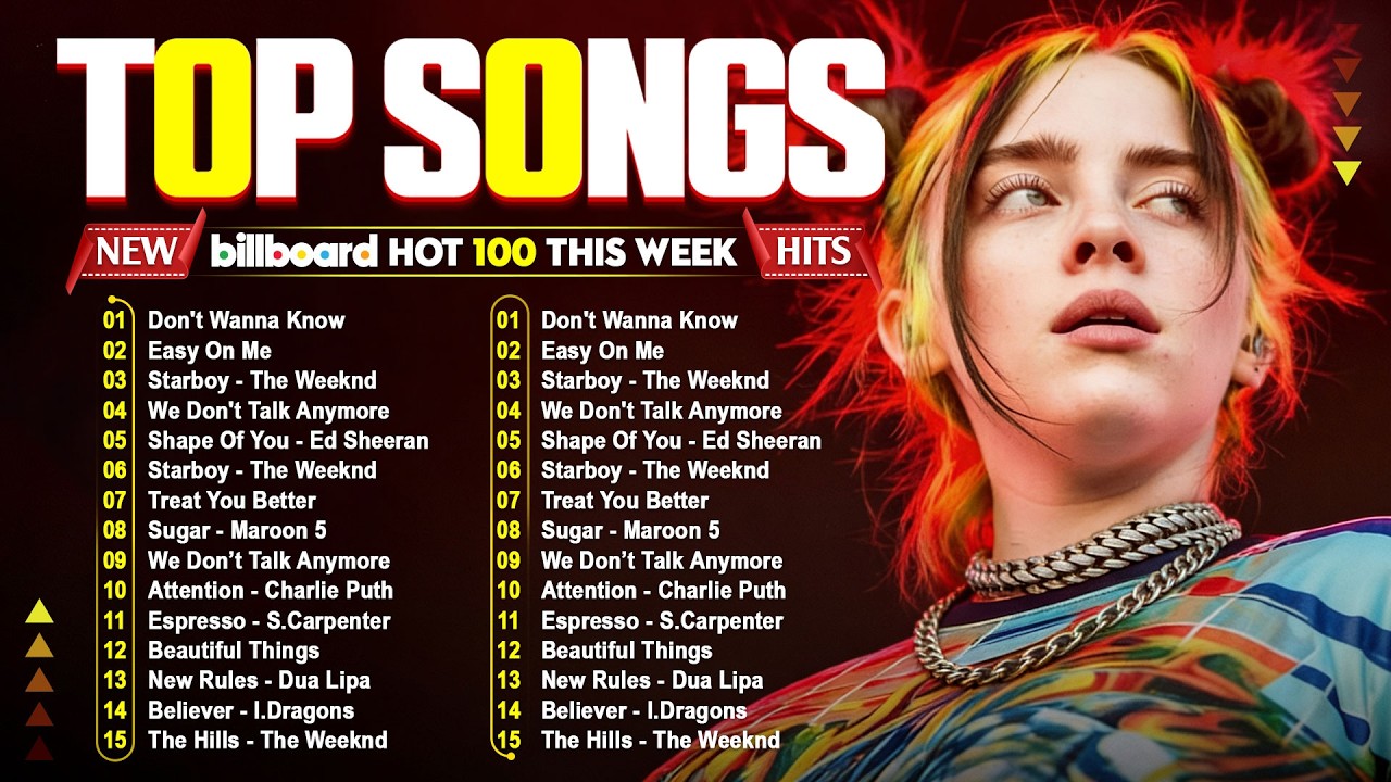 Billboard Top 50 👑 Top Hits 2026 🌈 Billie Eilish, Adele, The Weeknd, Dua Lipa, Maroon 5, Bruno Mars