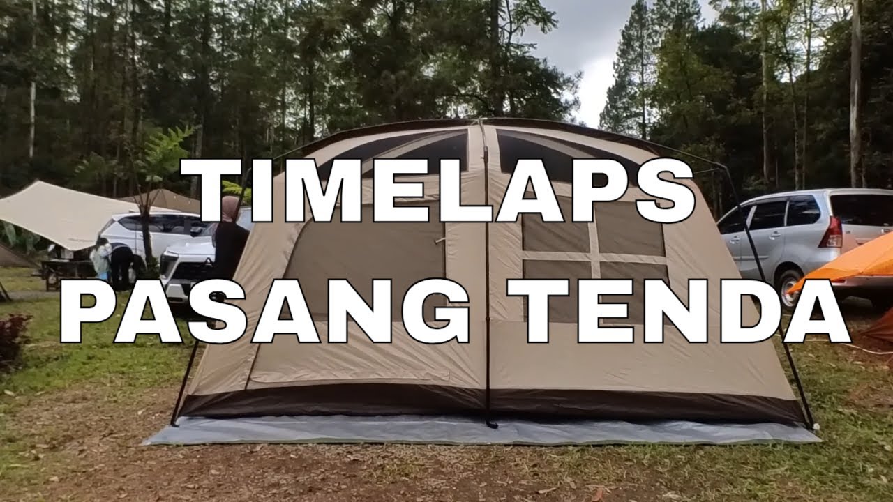 Timelapse Pemasangan Tenda Tentastic Ukuran Medium Warna Ivory dengan Flysheet Dhaulagiri 4x6 Meter