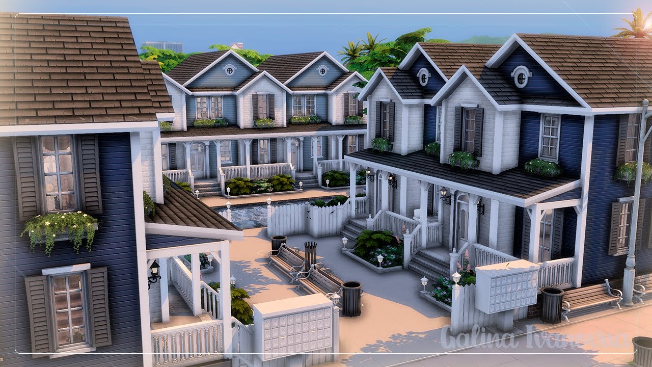 Жилой комплекс Ньюкреста 🏡 | Симс 4: Строительство | The Sims 4: For Rent Expansion Pack
