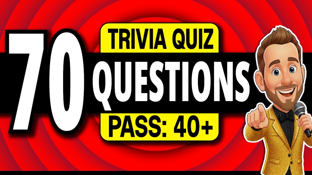 MOST FUN Trivia Quiz ➡️ 70 Questions EVERYONE Should Try 🏆 General Knowledge Pub Quiz