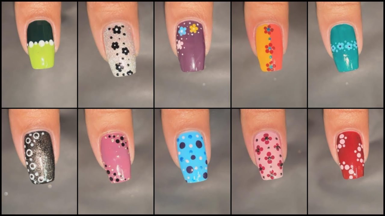 || 🌷Dotting Nailart Design With Dotting Tools 🌷||