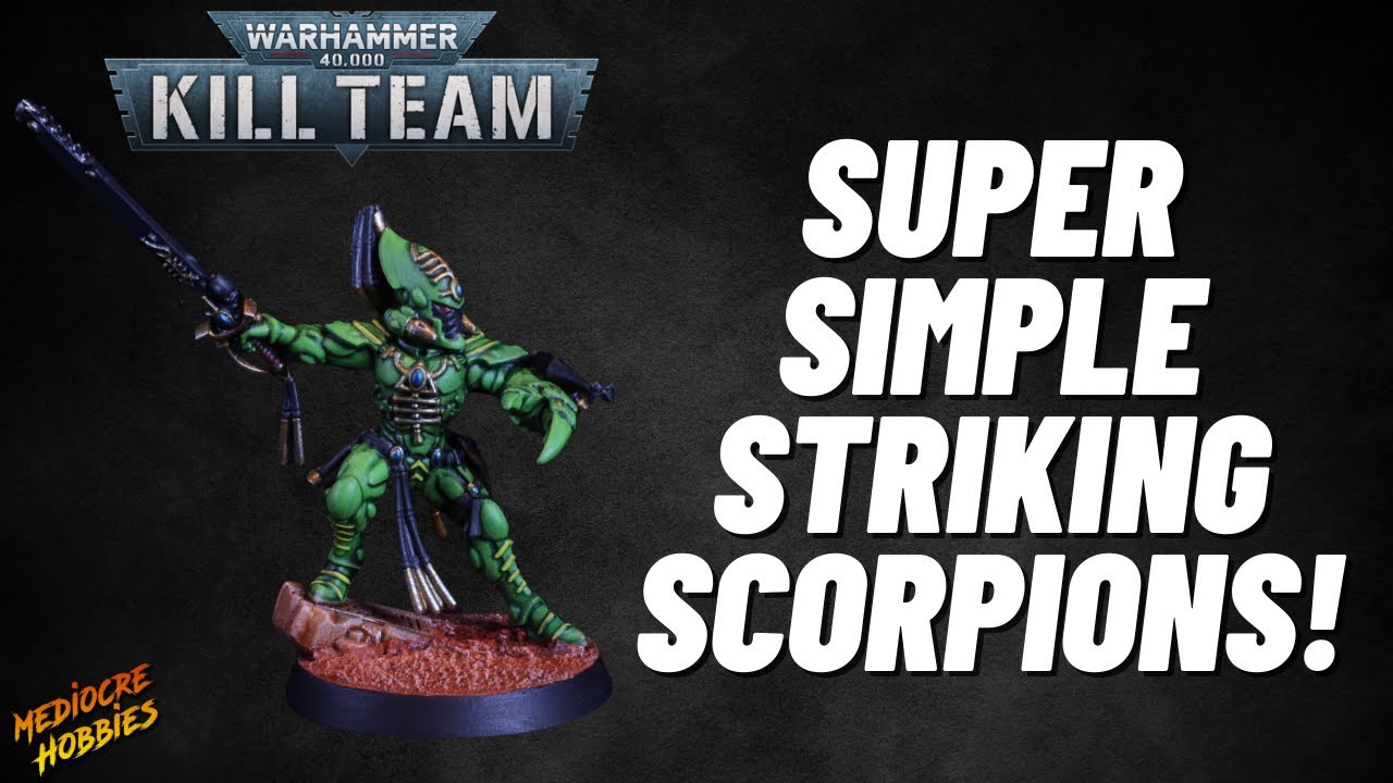 How to paint Striking Scorpions for Kill Team: Salvation or Warhammer 40k! #aeldari