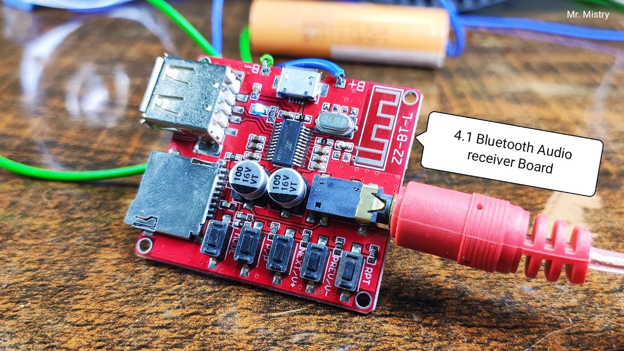 Bluetooth 4.1 MP3 WAV Decoding Board | Bluetooth Audio receiver Module Support USB/TF
