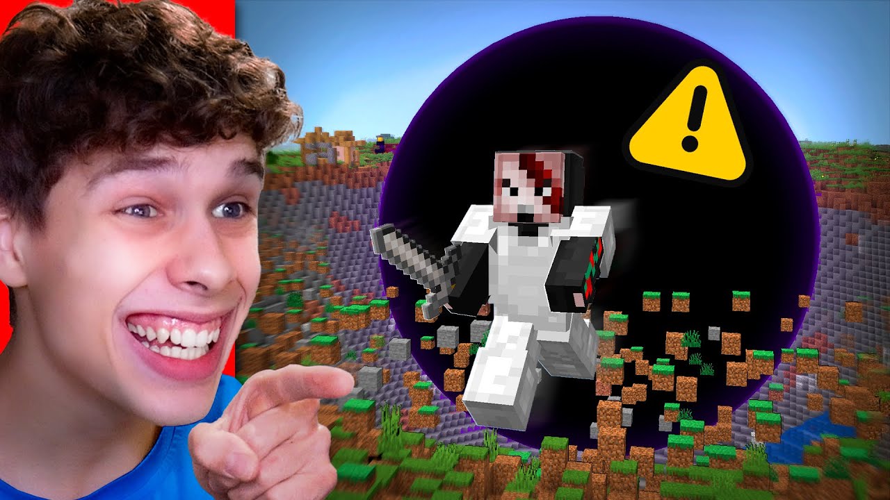 Trolleé a Mi Amigo con un AGUJERO NEGRO en Minecraft