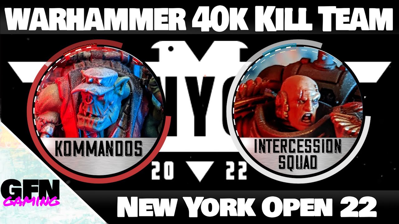 Kommandos VS Intercession Squad - Warhammer 40k Kill Team New York Open Footage