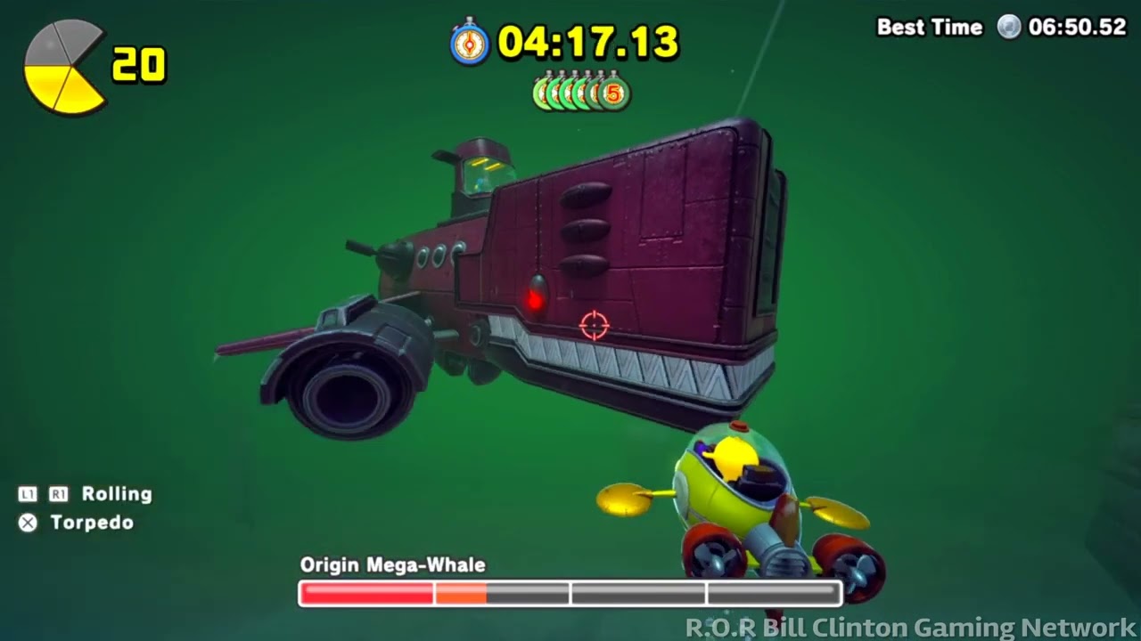 Pac-Man World 2 Re-Pac: Origin Mega Whale Ex-Hard Boss Fight Gold Medal