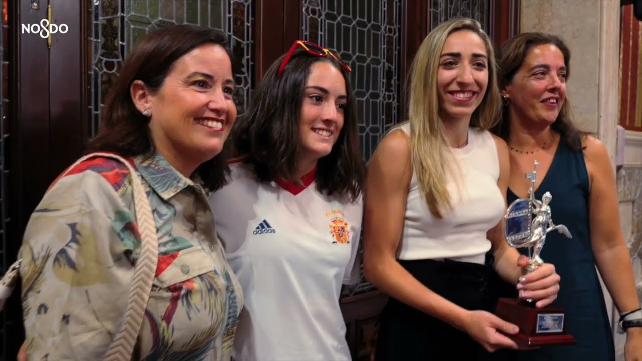 Recepción a Olga Carmona. Jugadora de la Selección Española Femenina de Fútbol