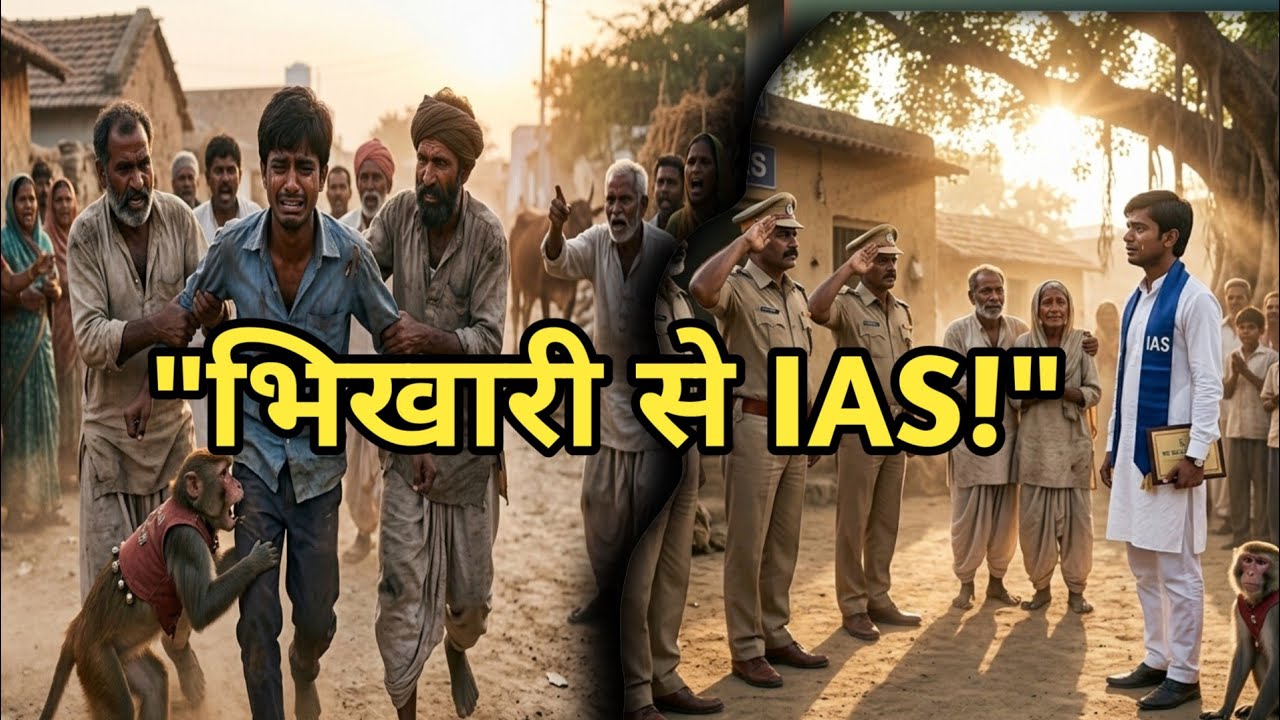 🔥 “मदारी का बेटा बना IAS 😢 | बंदर ने बदल दी किस्मत”|गरीब से IAS बनने की कहानी||STORY WALA 