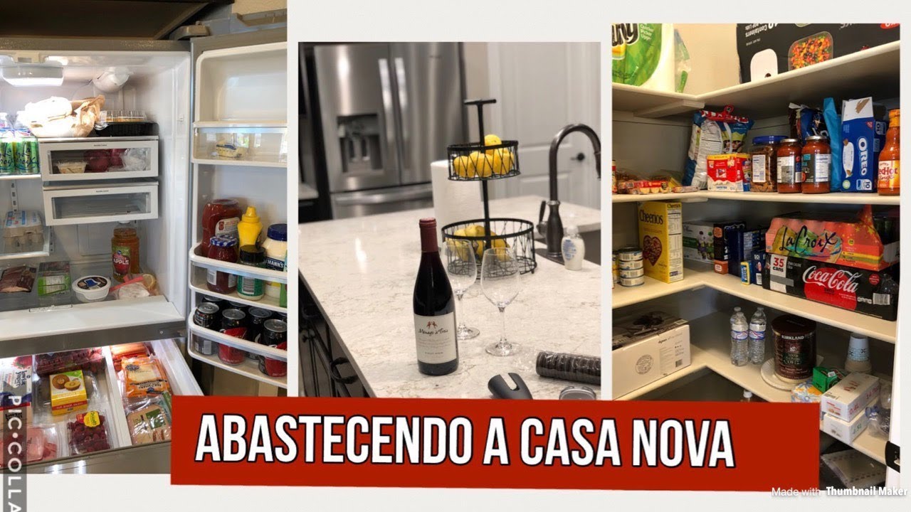 Primeiras compras de mercado para a casa nova!