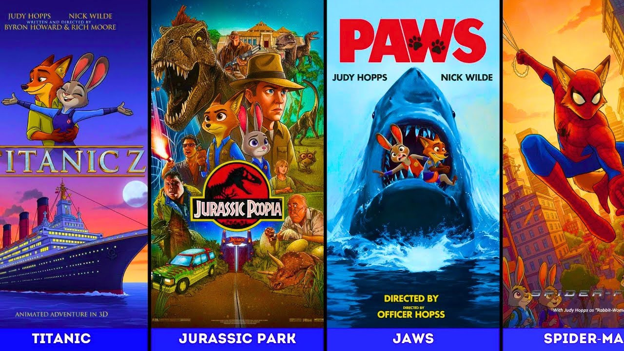 What if... Zootopia Parody of Famous Movie Posters #1