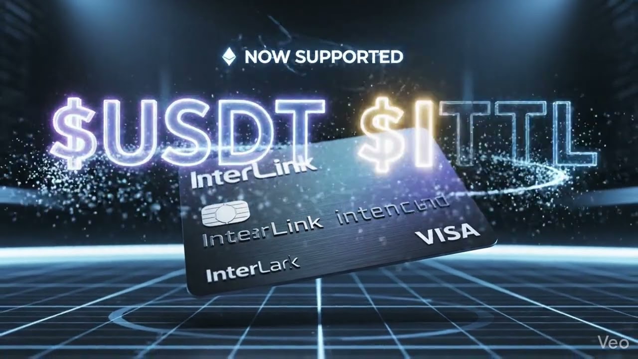 The InterLink Visa card now supports $USDT and $ETH.