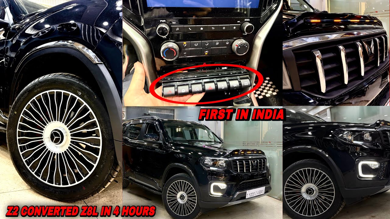 2025 N Z2 MODIFIED IN 4 HOURS 😳 CENTER FASCIA SWITCH IN Z2 MODIFIED ✅ Z2 TO Z8L ✅ SCORPIO N MODIFIED