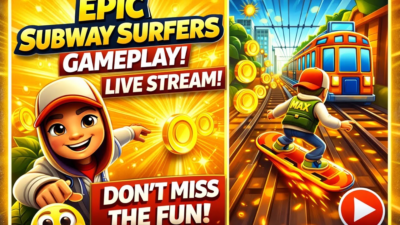 🔴 Subway Surfers Live | 100 Million Coins Challenge 😱    || #shorts #shortsfeedlive #live