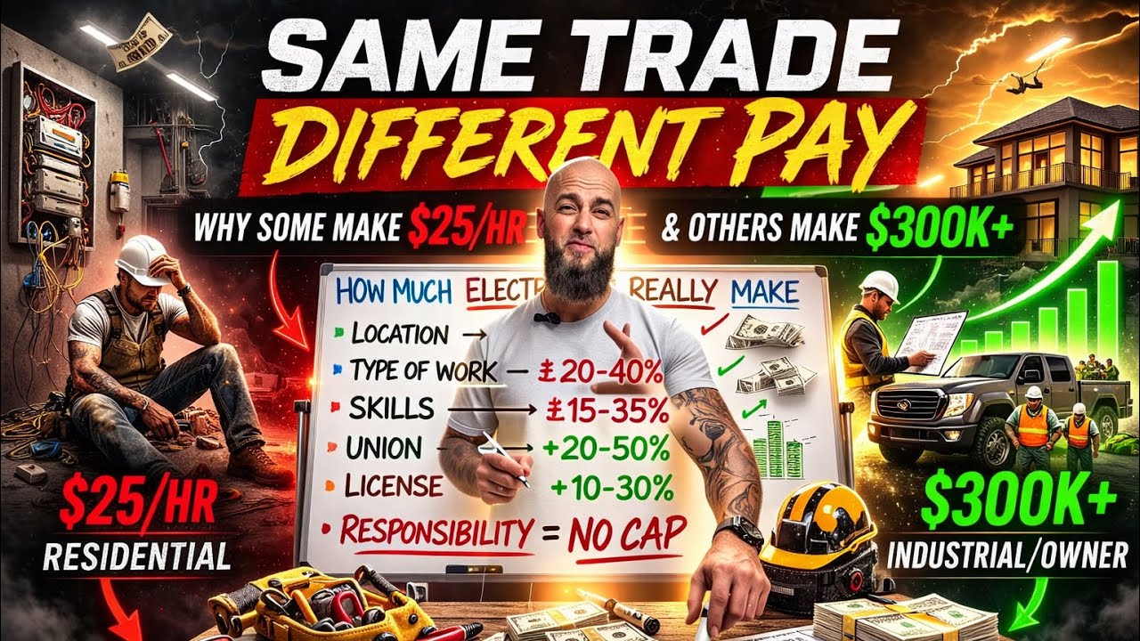 How Much Electricians REALLY Make (Same Trade, Different Pay)