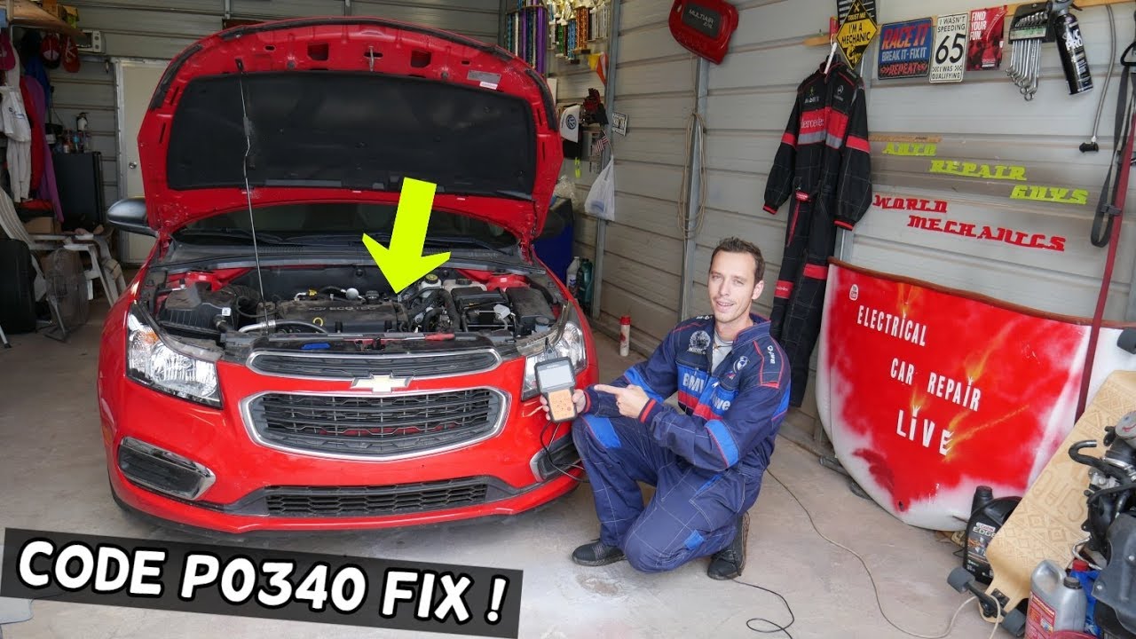 CHEVROLET CRUZE SONIC P0340 CAMSHAFT POSITION SENSOR A CIRCUIT OPEN BANK 1, CHEVY HOLDEN CRUZE SONIC