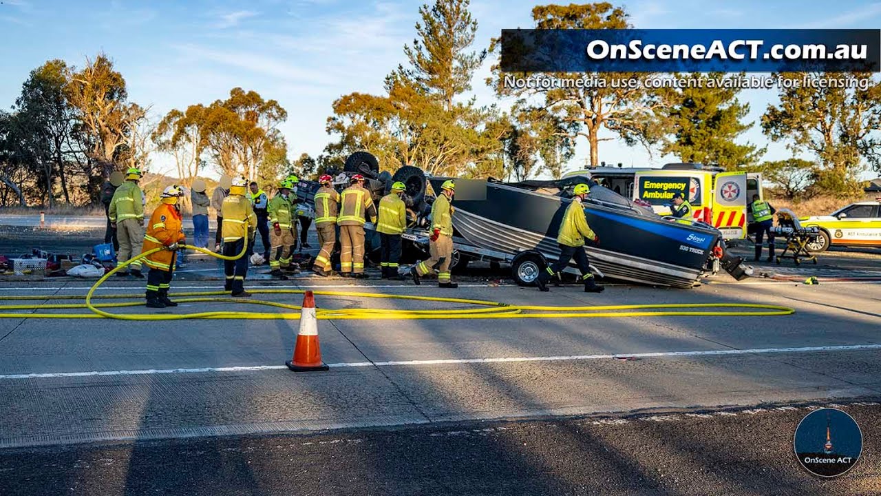 One rescued following two-car crash on the Federal Highway