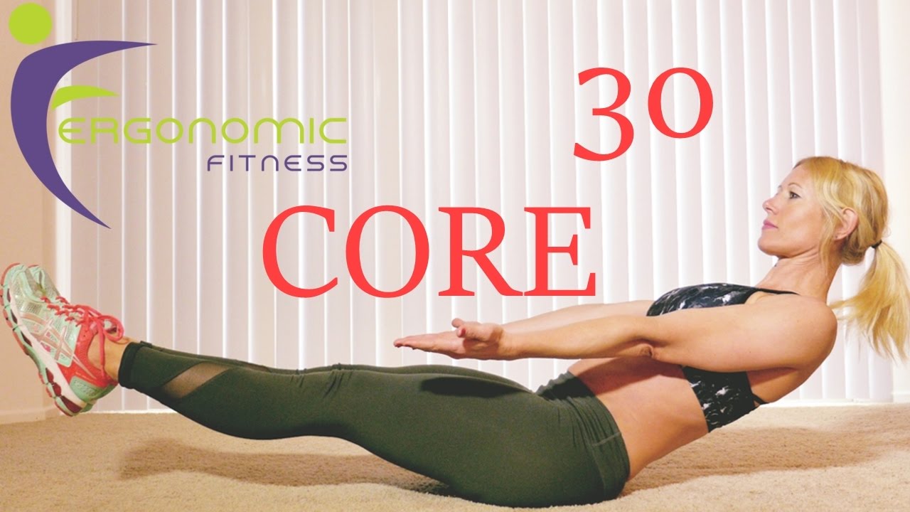 30 MINUTE CORE AT HOME WORKOUT - NO EQUIPMENT