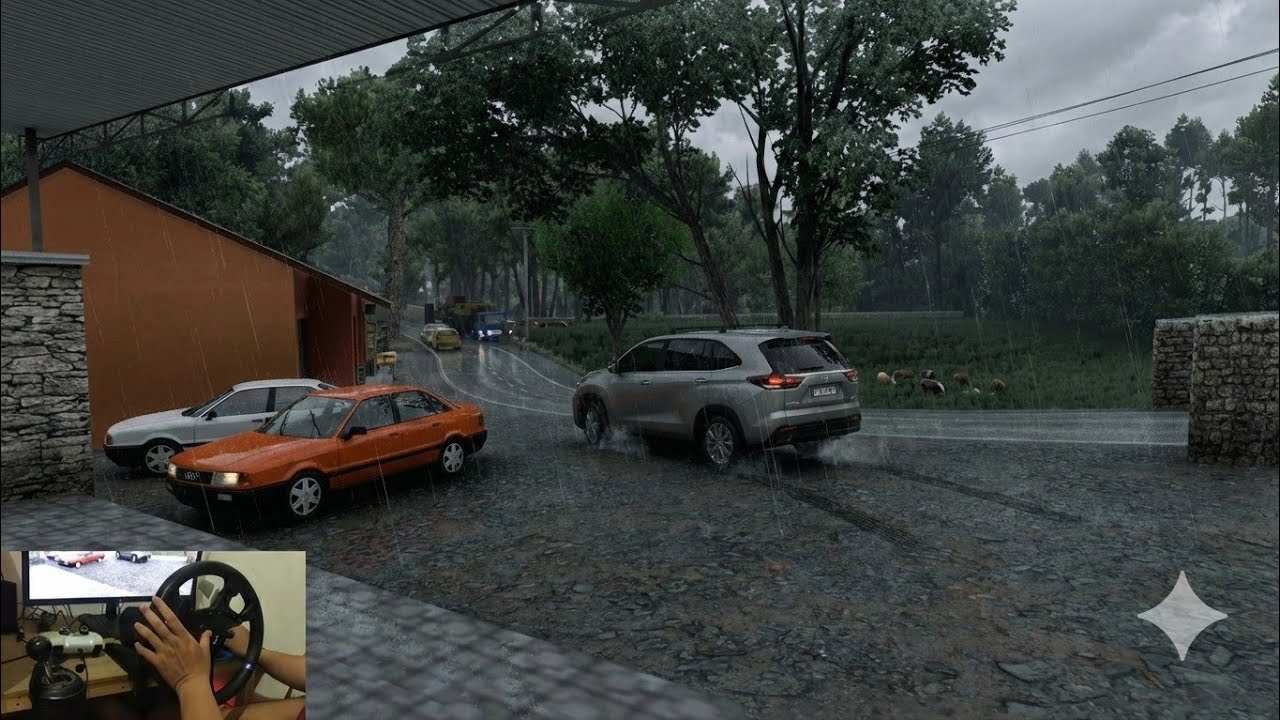 Trobos Hujan Badai Pakai INNOVA ZENIX! Test Drive Map Siliwangi ETS2 Pakai Setir Asli 🌧️🔥