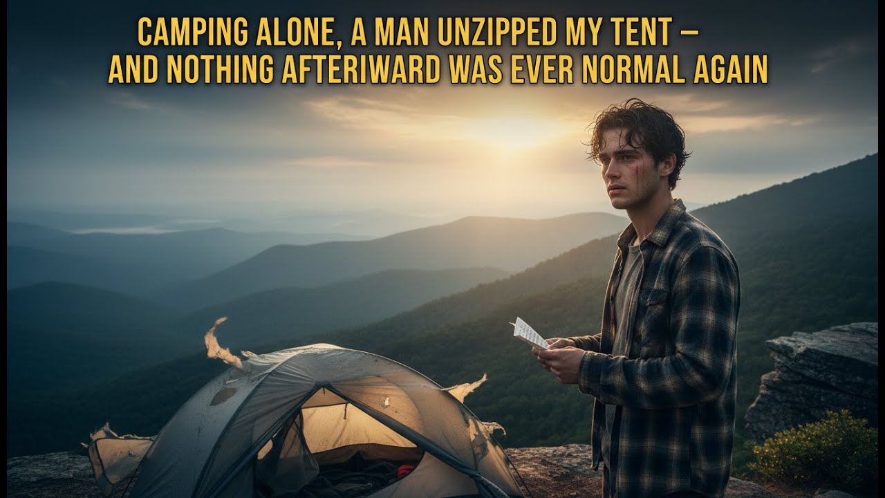 CAMPING ALONE, A MAN UNZIPPED MY TENT — AND NOTHING AFTERWARD WAS EVER NORMAL AGAIN.