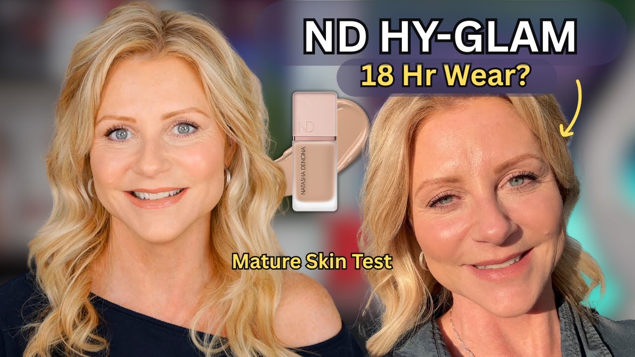 Natasha Denona HY-GLAM Foundation, Concealer & HY-SCULPT Bronzer | Full Wear Test on Mature Skin