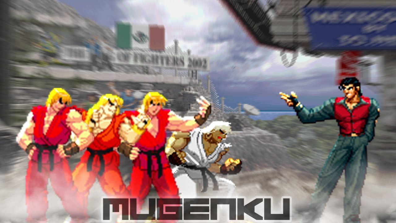 Riot Ken, Sensei Ken, Supermystery Ken, Master Ken vs Robert Garcia MUGEN