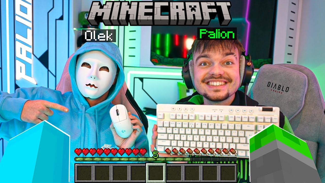 GRAM z OLKIEM na JEDNYM KOMPUTERZE w MINECRAFT!