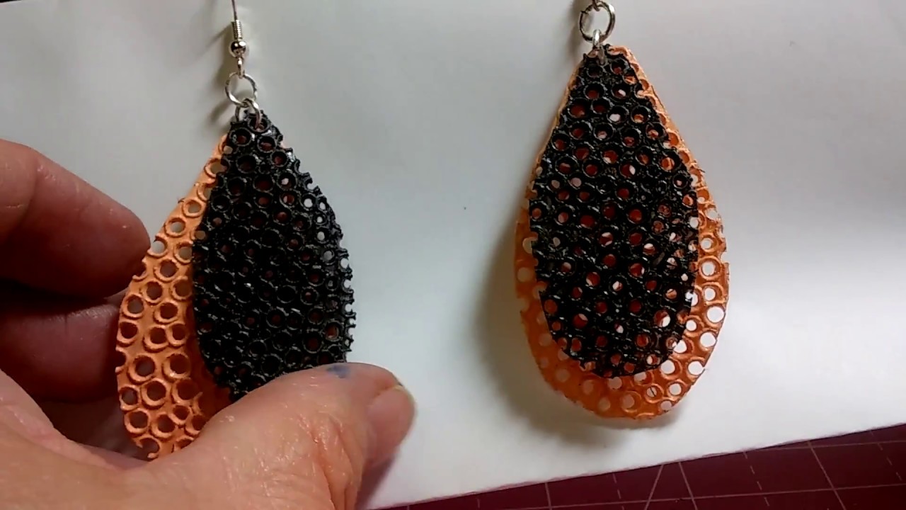 Como hacer Aretes de botellas plasticas recicladas-recycled light teardrop earrings