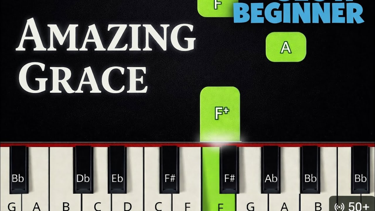 Amazing Grace / BEGINNER PIANO TUTORIAL