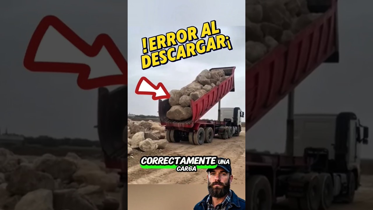 Error as&iacute; se descarga una tolva #camion #camioneros #trailers #truck #camiones