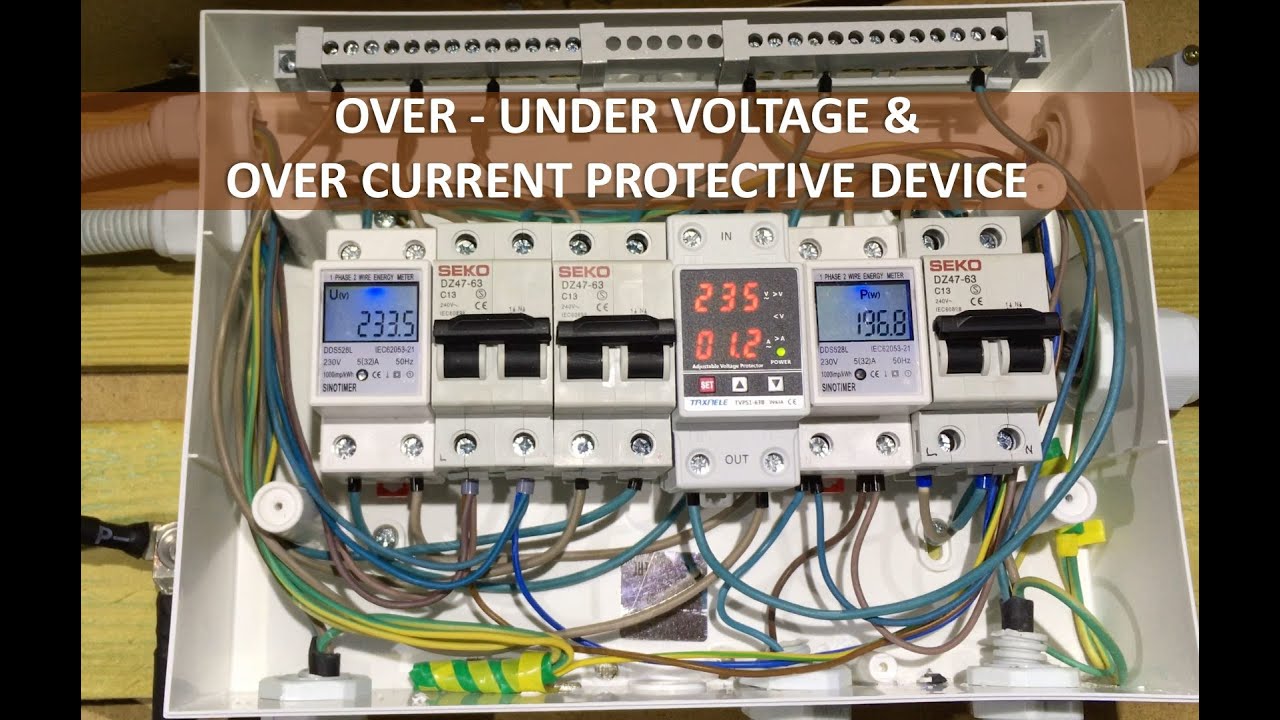 AC Circuit Breaker Design Overview with Over-Under Voltage/Current Protective Device (TAGALOG)