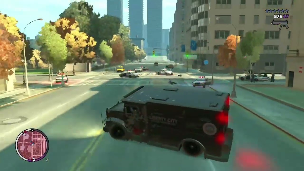 GTA IV Driving using the Brute Enforcer.