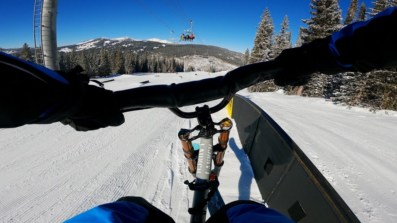 Lenz Ski Bike 1st Time at Copper Mountain