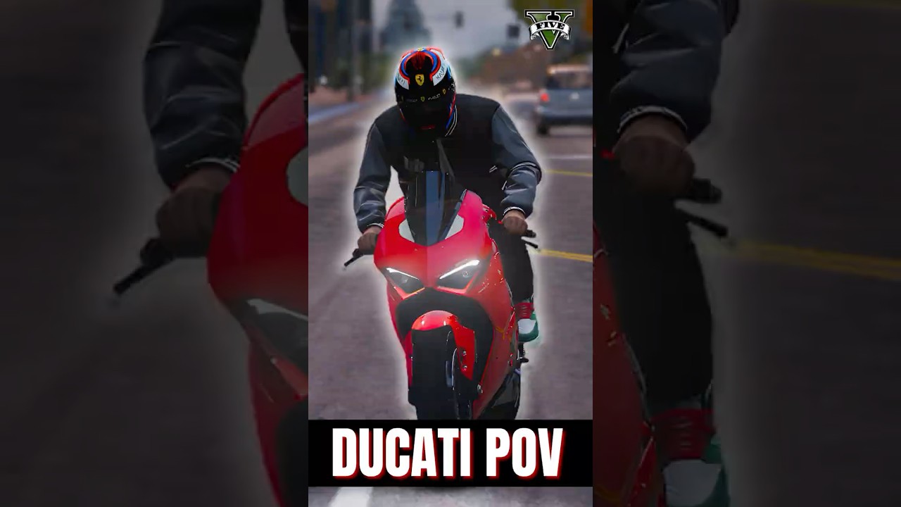 GTA 5 Ducati POV – Realistic Panigale V4 Mod Gameplay