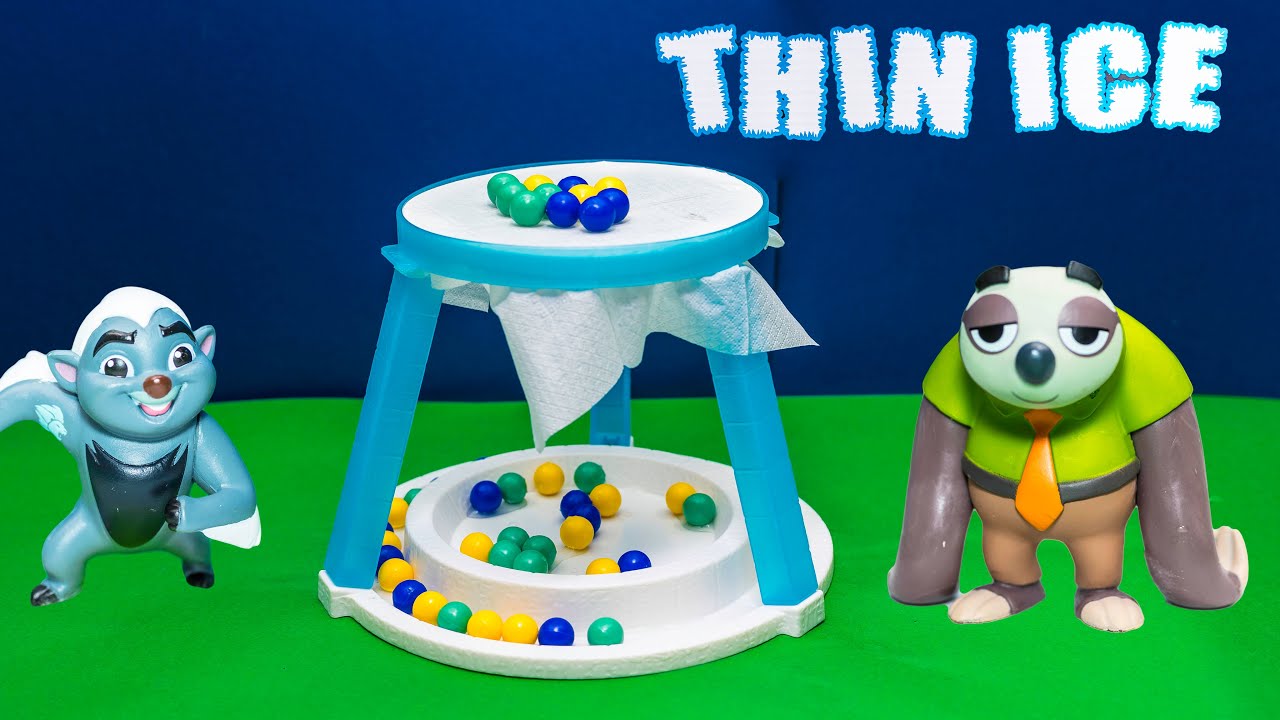 Playing the Thin Ice Game with Zootopia Flash versus Lion Guard Bunga