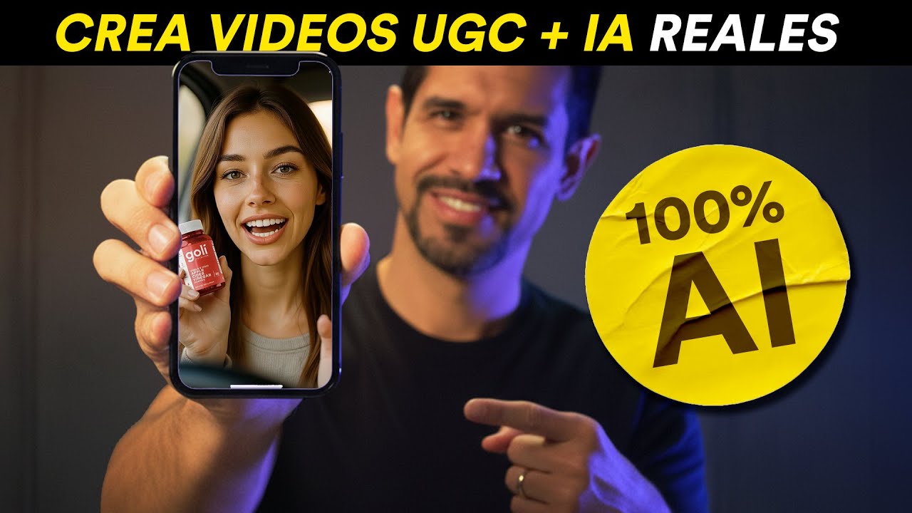 Crea videos UGC reales con una sola herramienta de IA (sin grabarte ni actores)