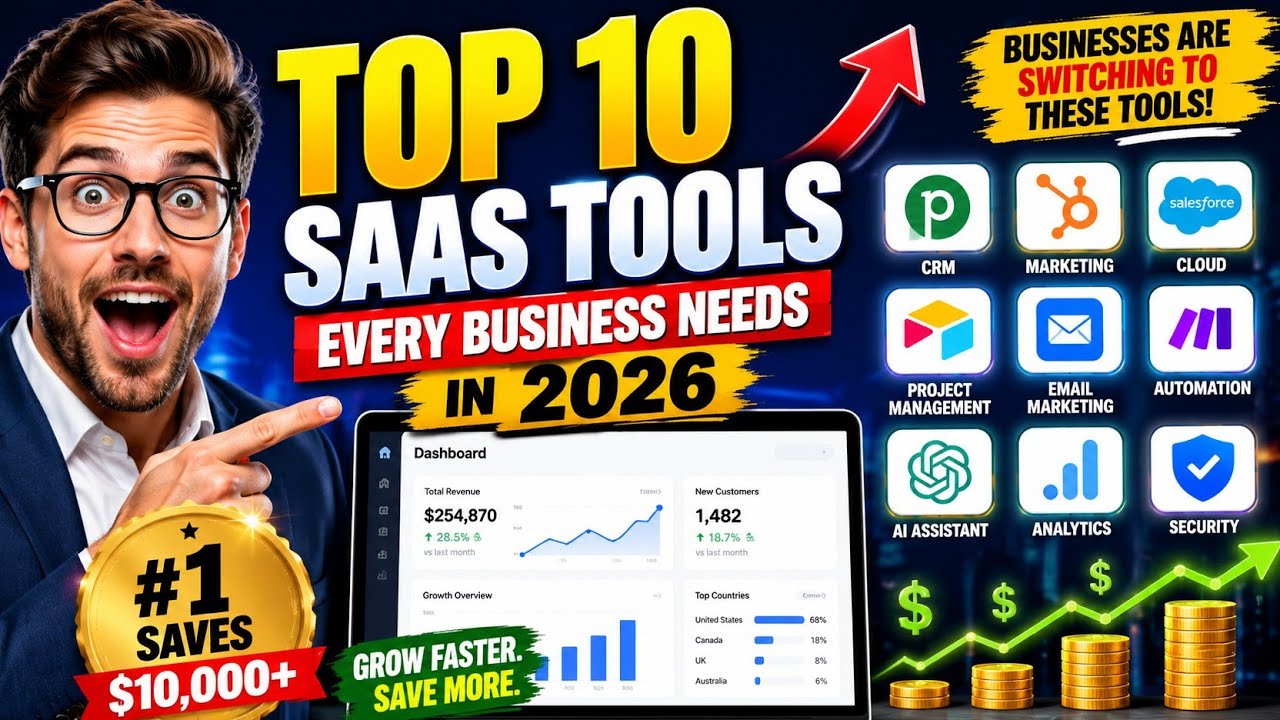 Top 10 B2B SaaS Tools Every Business Needs in 2026
