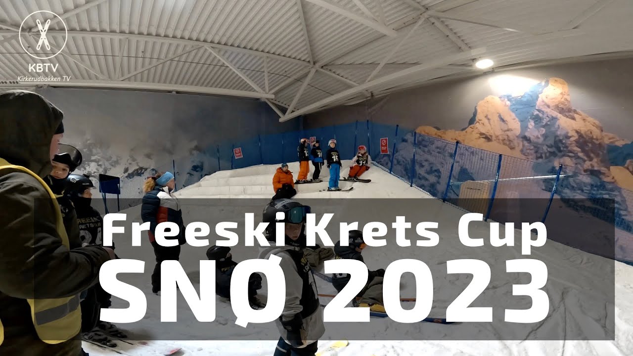 Freeski Kids 7 - 10 år kjører finale Slopestyle Krets Cup på SNØ Arena