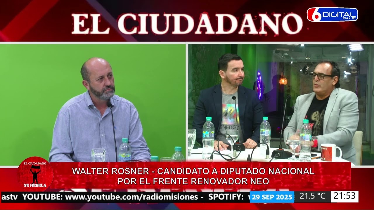 El Ciudadano Se Rebela con Aldo Druetta y Luis Huls invitado Walter Rosner 29-09-25