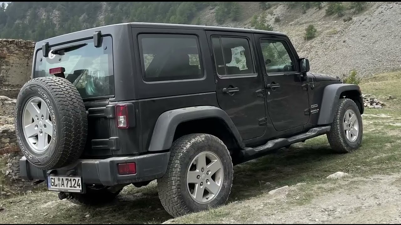 West-Alpen im Jeep Wrangler - Schotter und Offroad