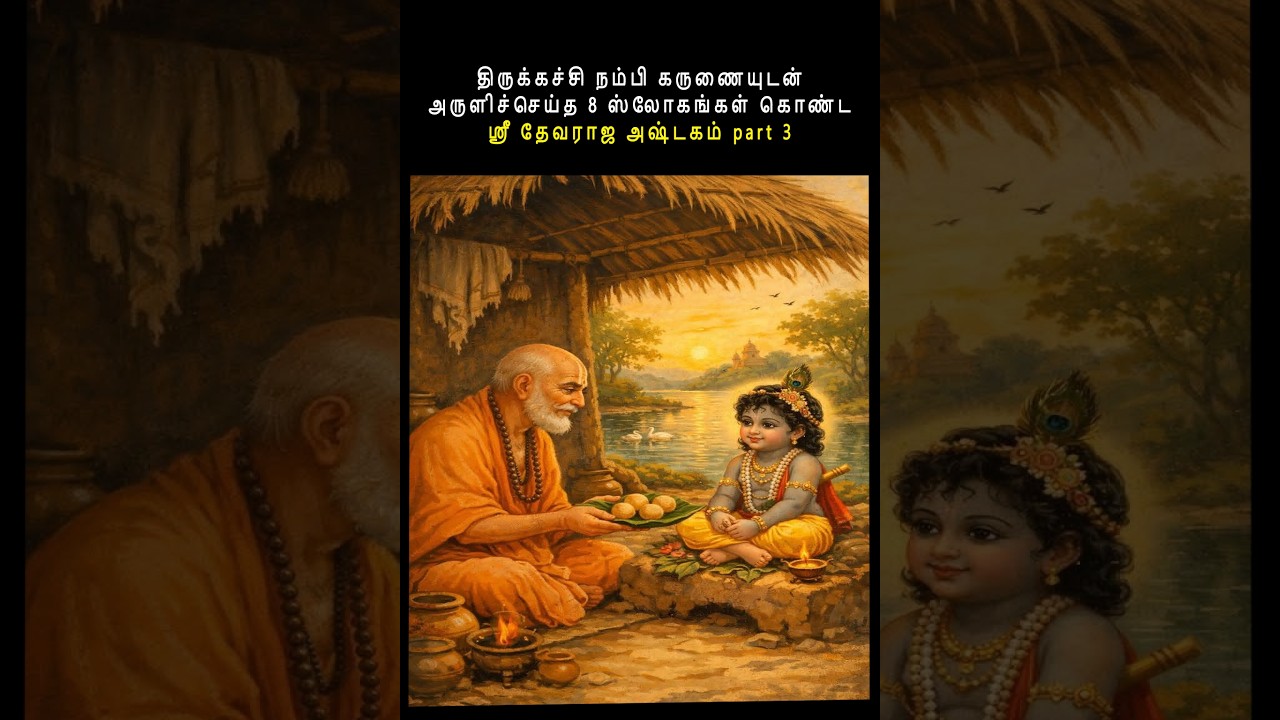 திருக்கச்சி நம்பி கருணையுடன் அருளிச்செய்த 8 ஸ்லோகங்கள் கொண்ட  ஸ்ரீ தேவராஜ அஷ்டகம் part 3