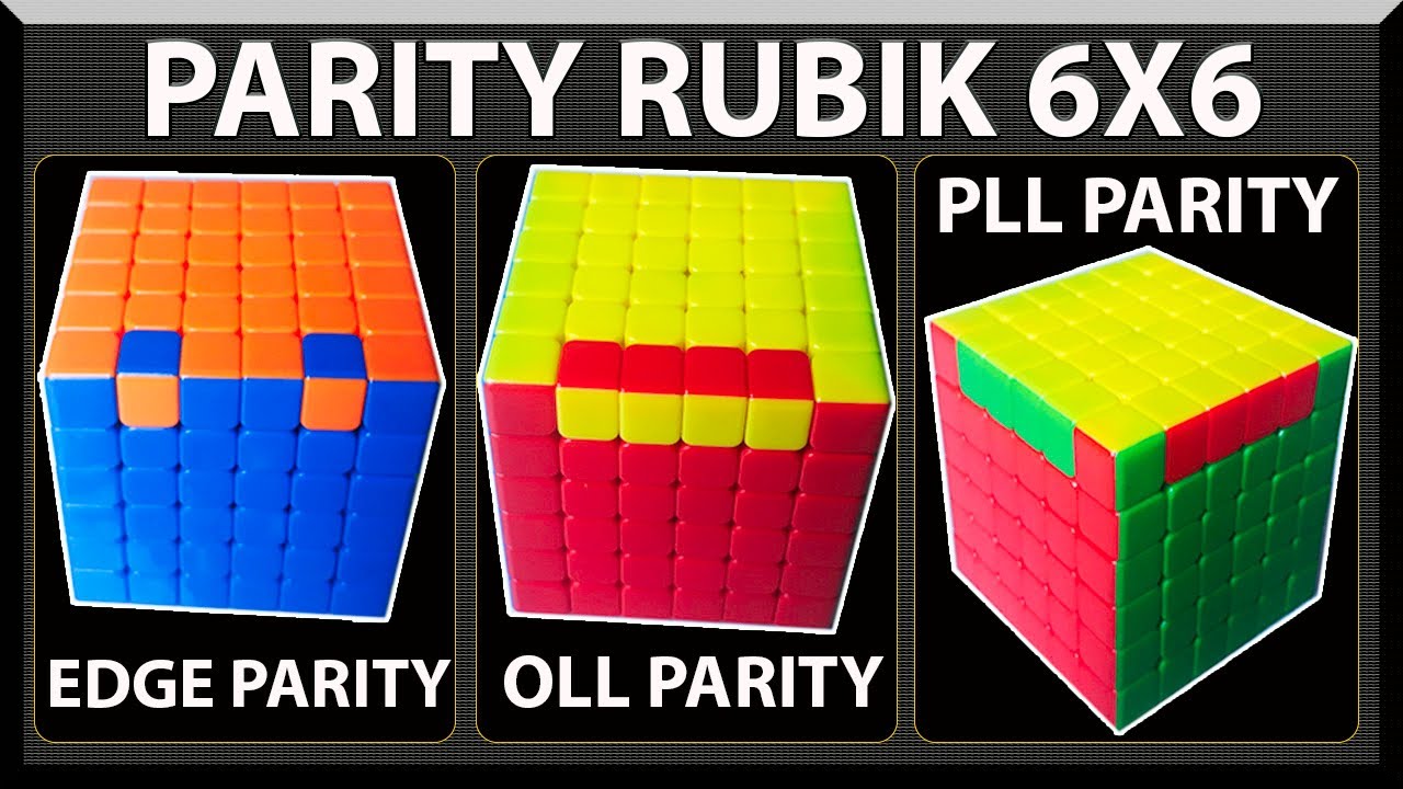 Rumus Parity Rubik 6x6 Edge OLL PLL Parity